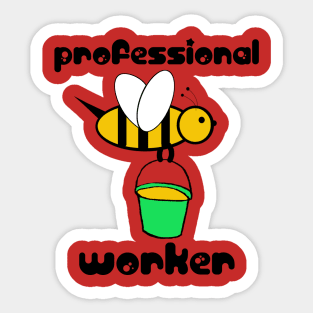 Professional Worker Sticker